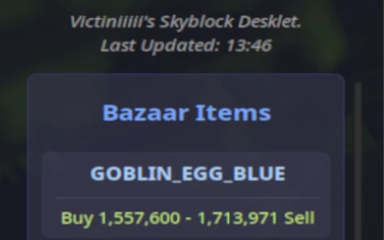 Skyblock Desklet